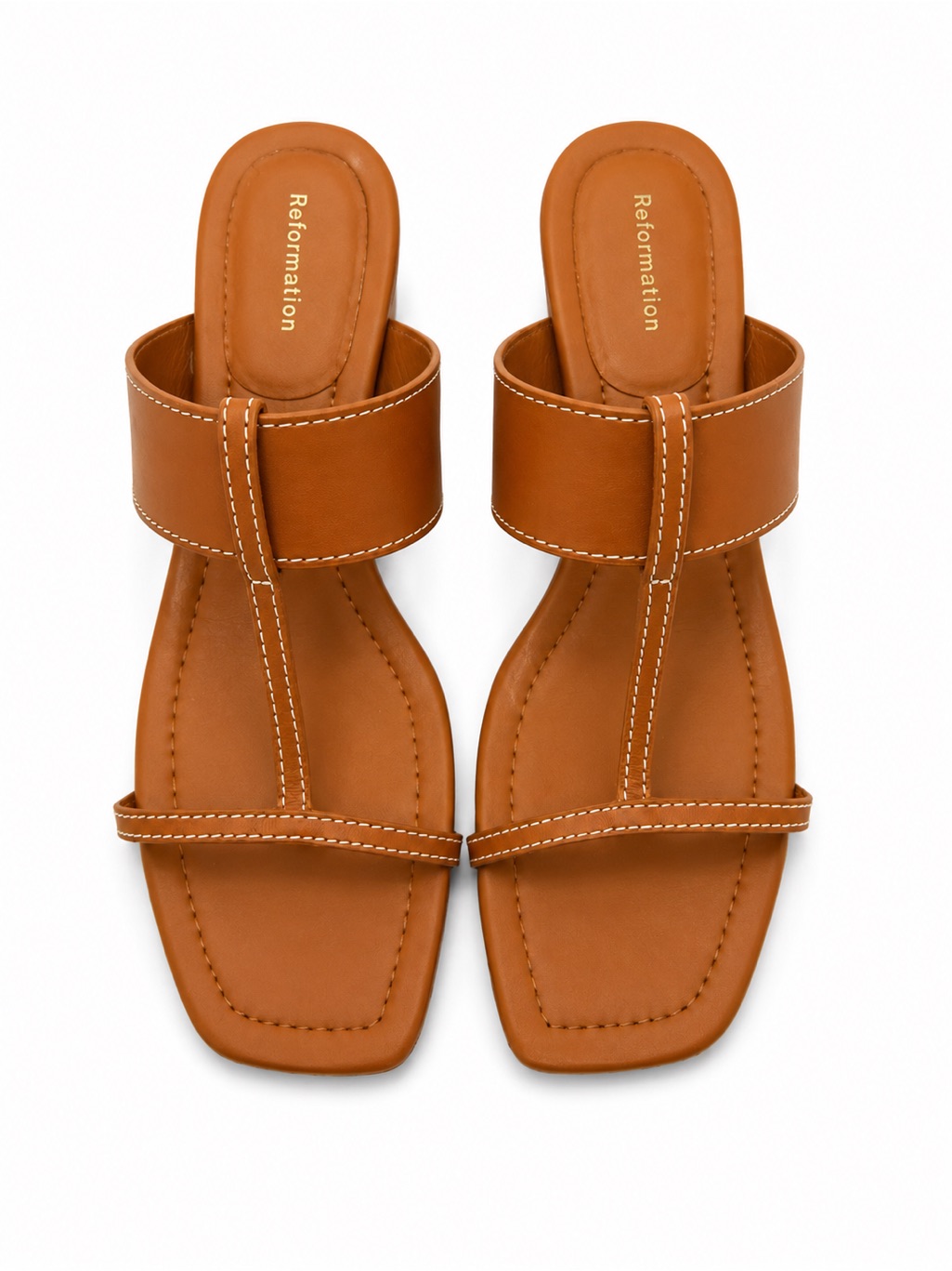 Reformation Sardenia Heeled Sandals In Brown